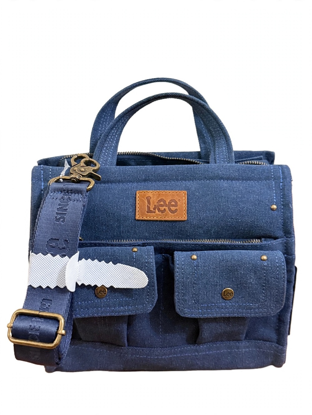 Lee Dark Blue Denim Shoulder Satchel
